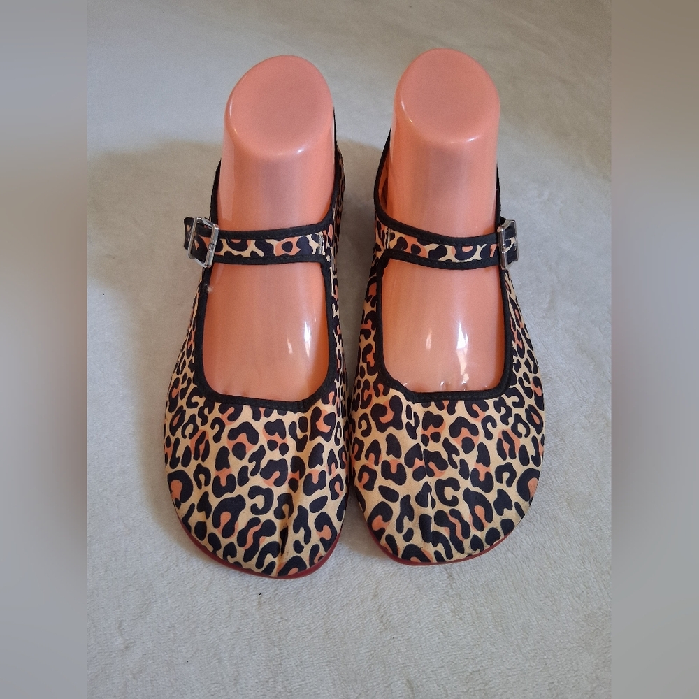 Hot Chocolate design Chocolaticas leopard print mary Jane's shoes